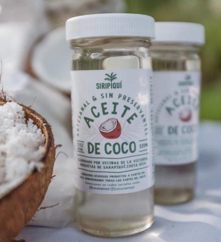 Aceite de coco siripiqui artesanal
