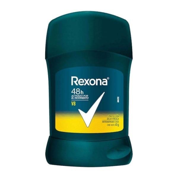 DESODORANTE REXONA BARRA HOMBRE V8 45G