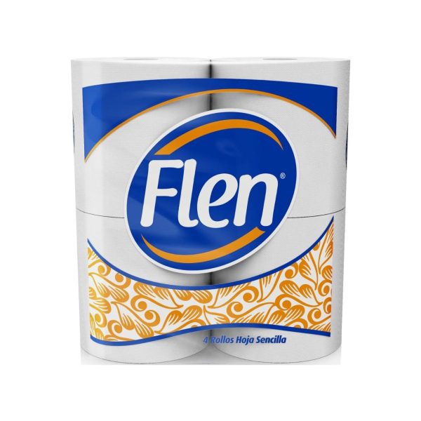 Papel higiénico flen 800h 4 rollos
