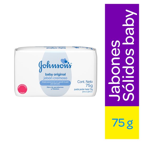 Jabón baño Johnson's baby cremoso original 75g