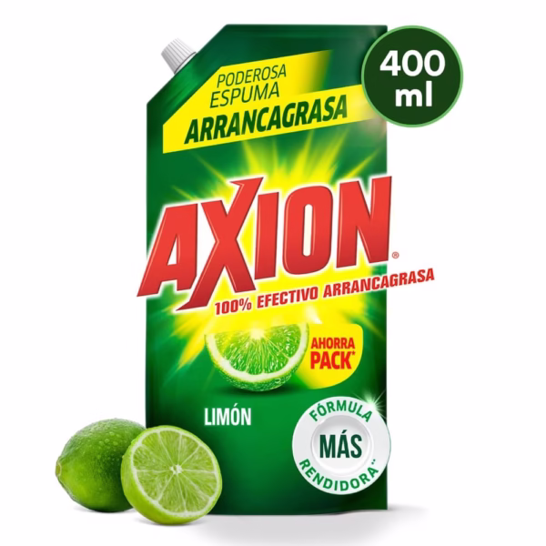 Lava platos axion líquido limón 400ml
