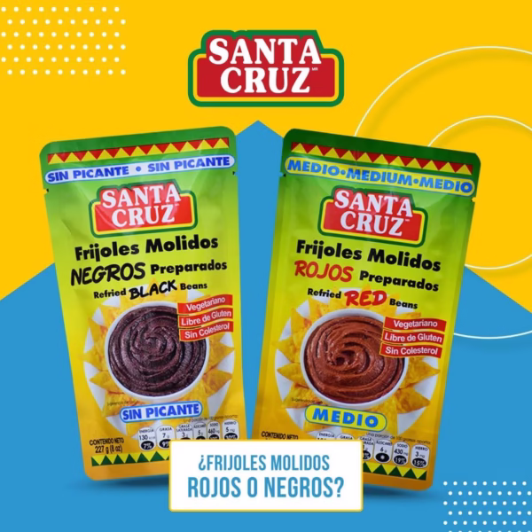 Frijoles Molidos Santa Cruz Medio Picante
